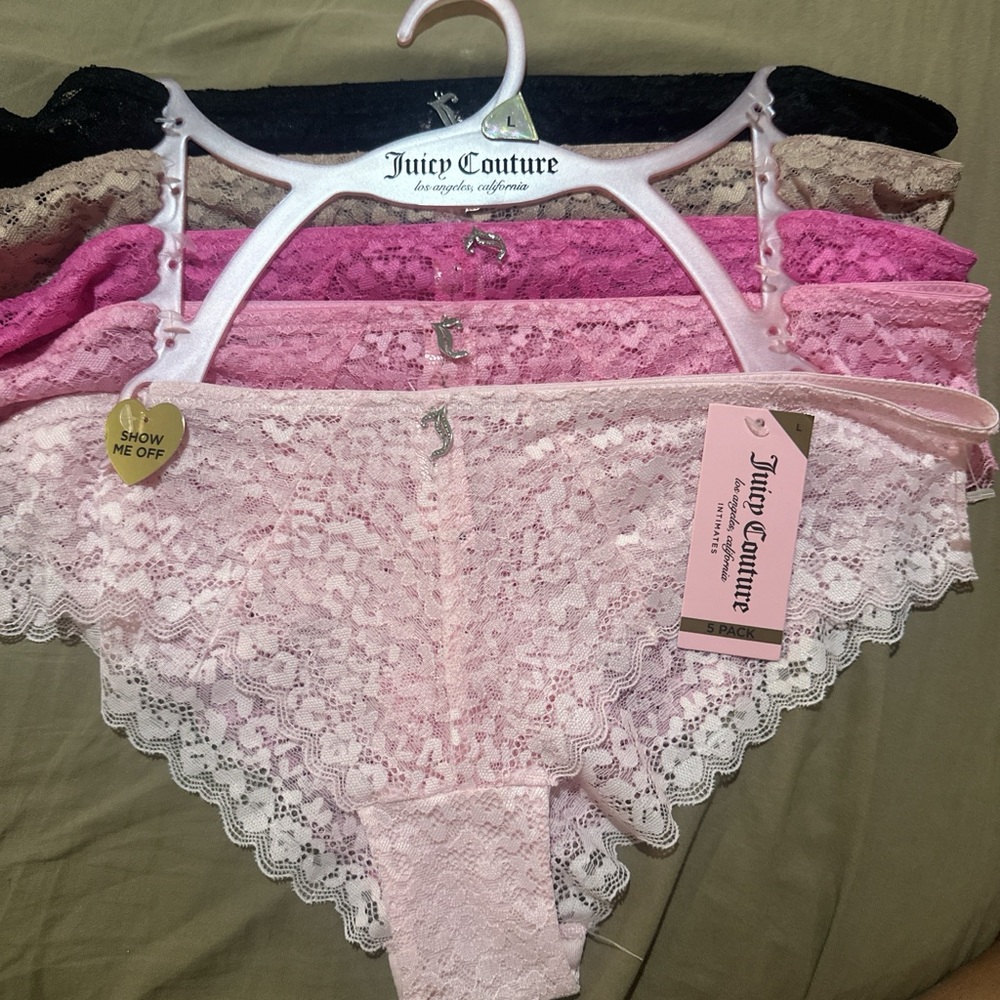 Juicy Couture Women's Lace Bikini Panty - Pink & Assorted Colors